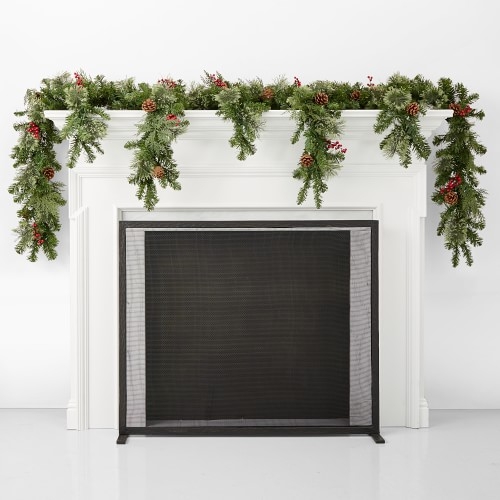 Classic Greenery Faux Cascading Mantle - Image 0