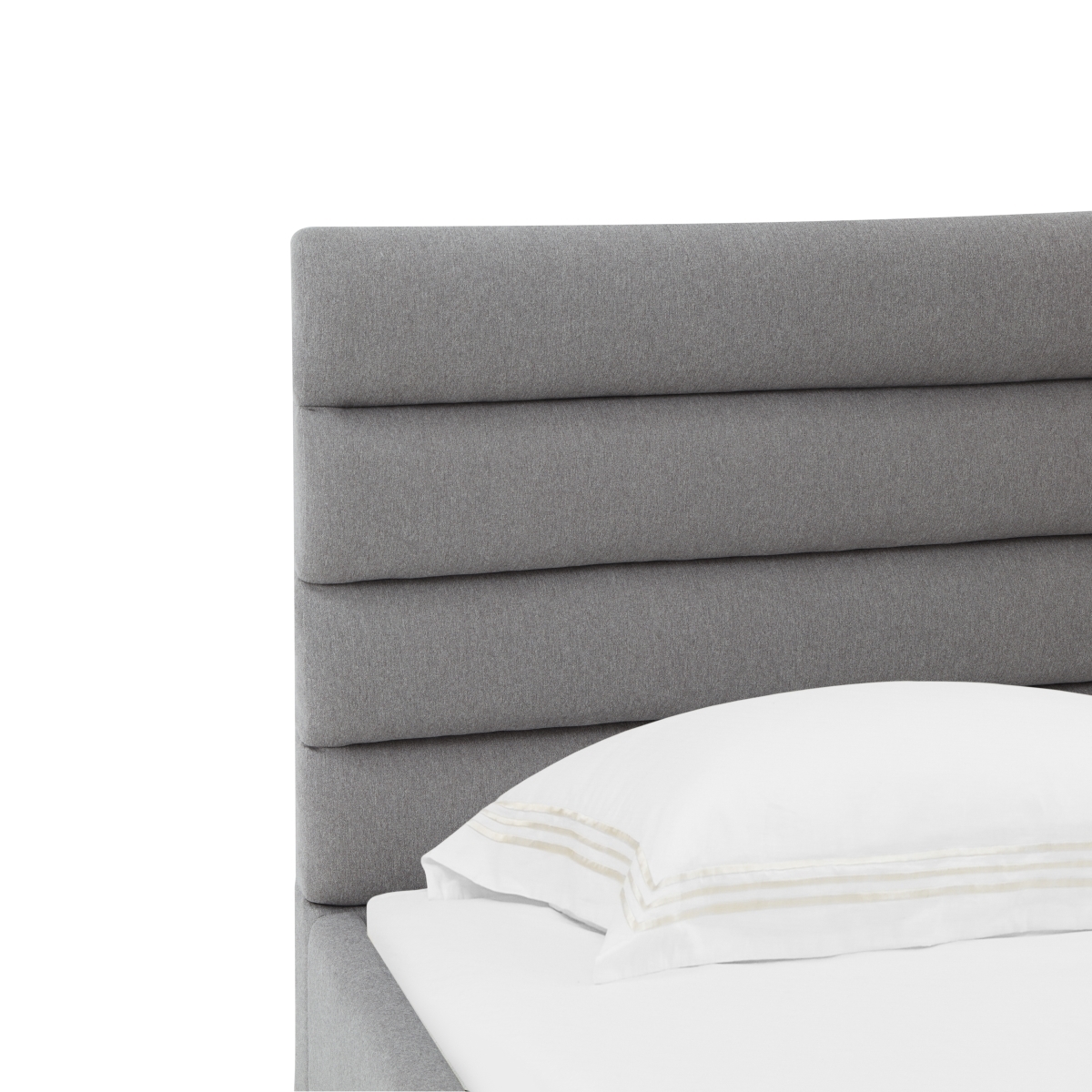 Jaybella Lowprofile Tufted Bed - Light Grey - Image 2
