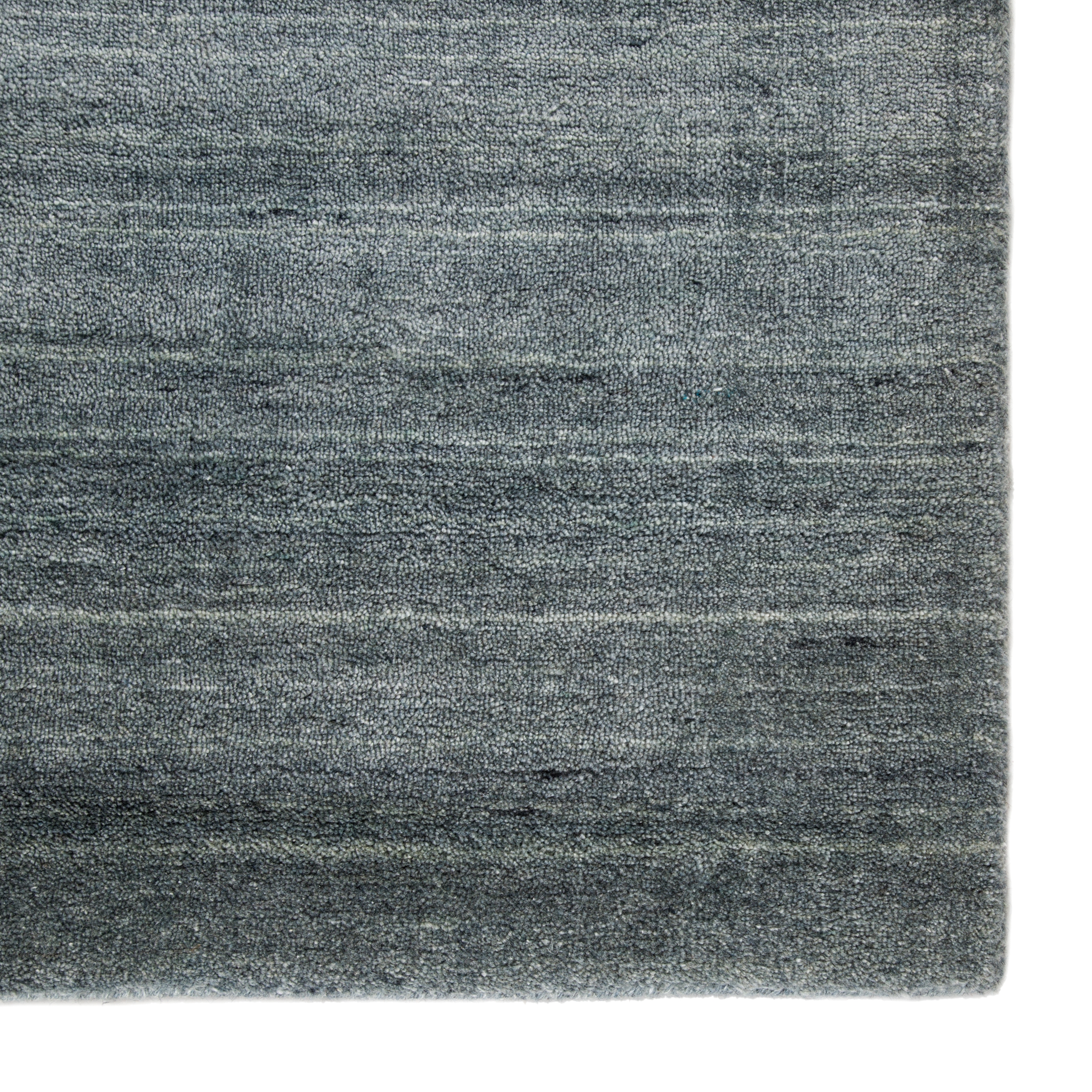 Bellweather Handmade Solid Gray/ Light Blue Area Rug (5'X8') - Image 3
