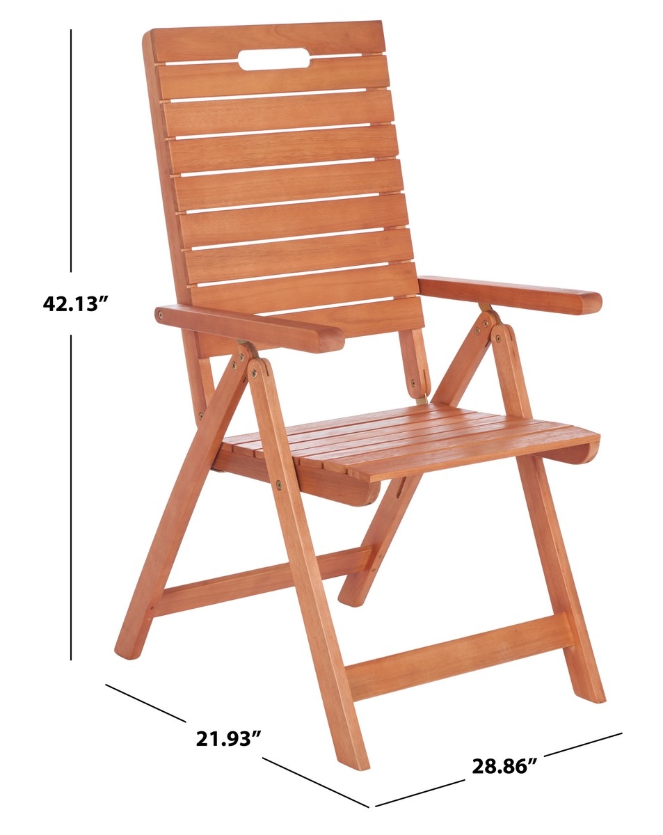 Rence Folding Chair - Natural - Safavieh - Image 9