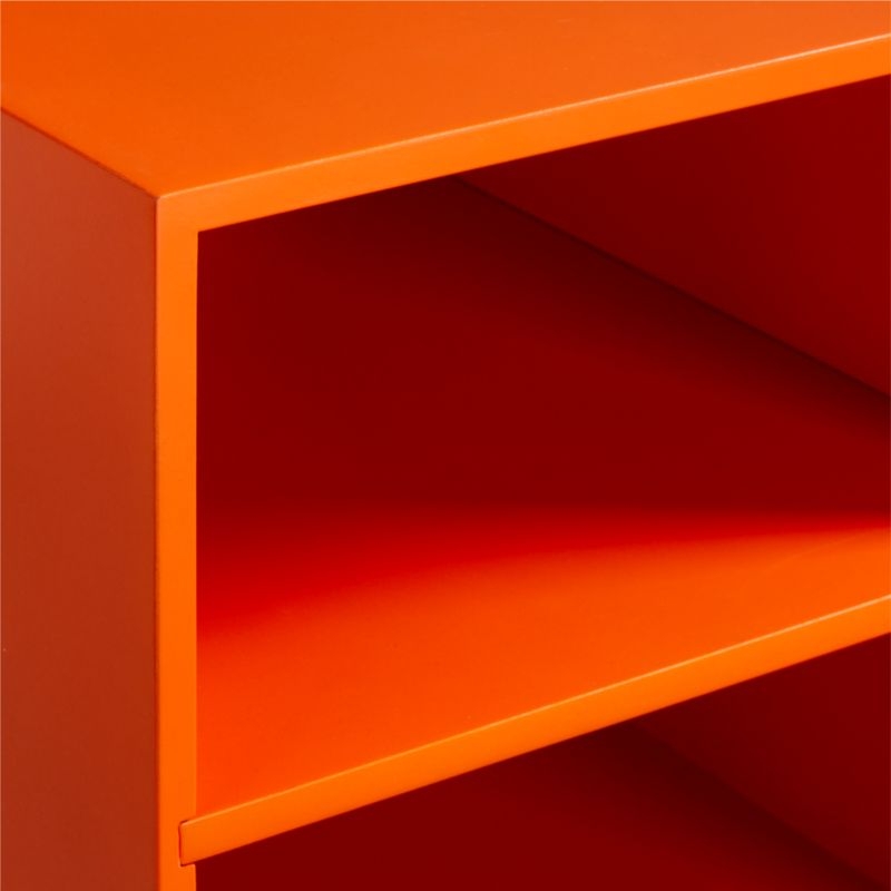 Rook Orange Cube Bin with Divider - Image 7
