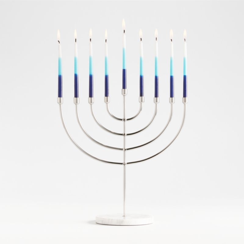 Blue Ombre Menorah Candles, Set of 45 - Image 1