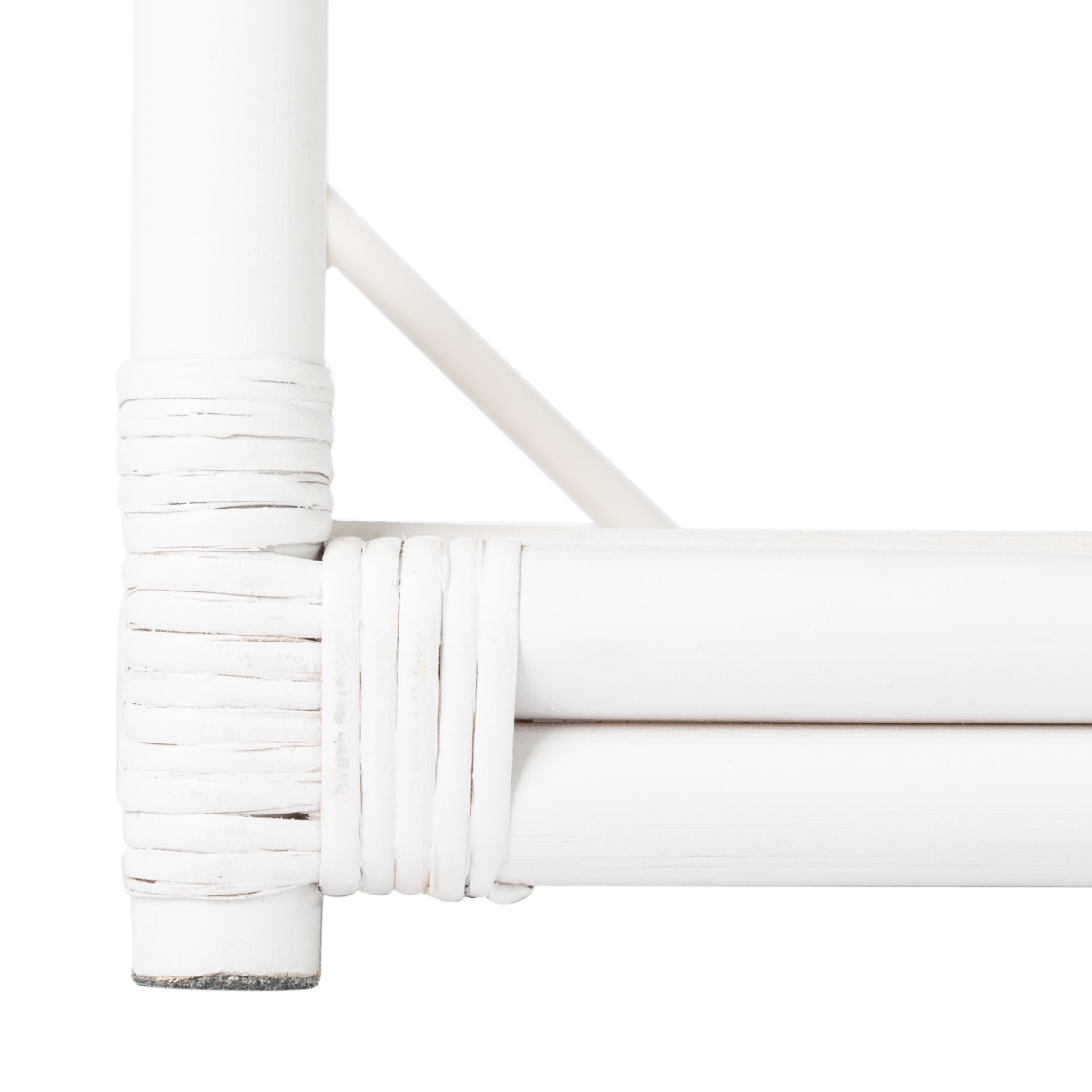 Bali 1 Drawer 1 Shelf Nightstand - White / Natural - Safavieh - Image 3