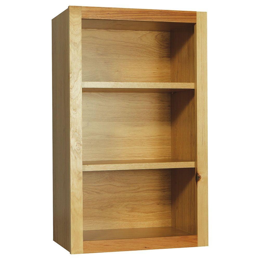 Hampton Assembled 18x30x12 in. Wall Flex Kitchen Cabinet with Shelves and Dividers in Natural Hickory - Image 0