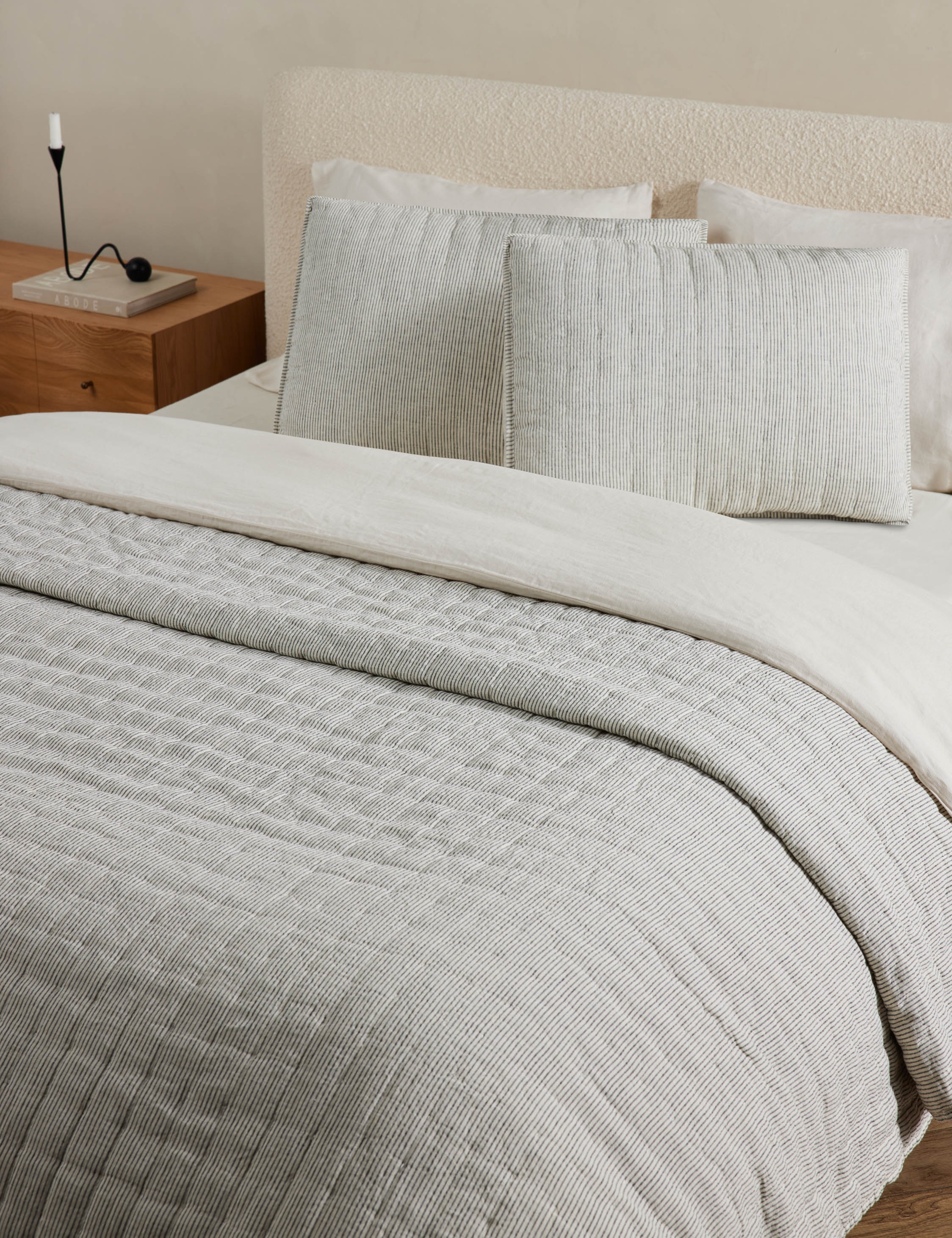 Lammin Linen Quilted Coverlet by Sarah Sherman Samuel - Image 0