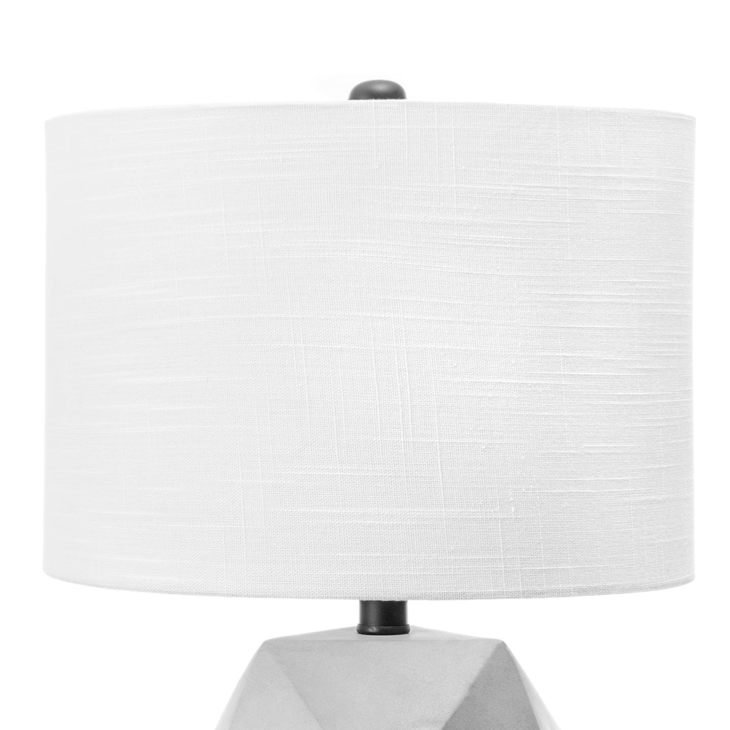 Clairton 20" Cement Table Lamp - Image 1