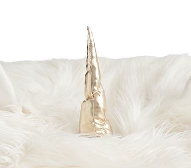 Ivory Unicorn Faux Fur Anywhere Beanbag(TM) - Image 4