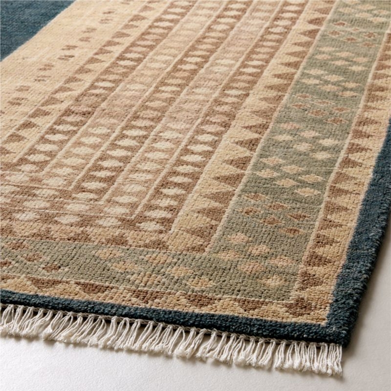 Marit Hand-Knotted Light Brown and Olive Green New Zealand Wool Area Rug 9'x12' - Image 4