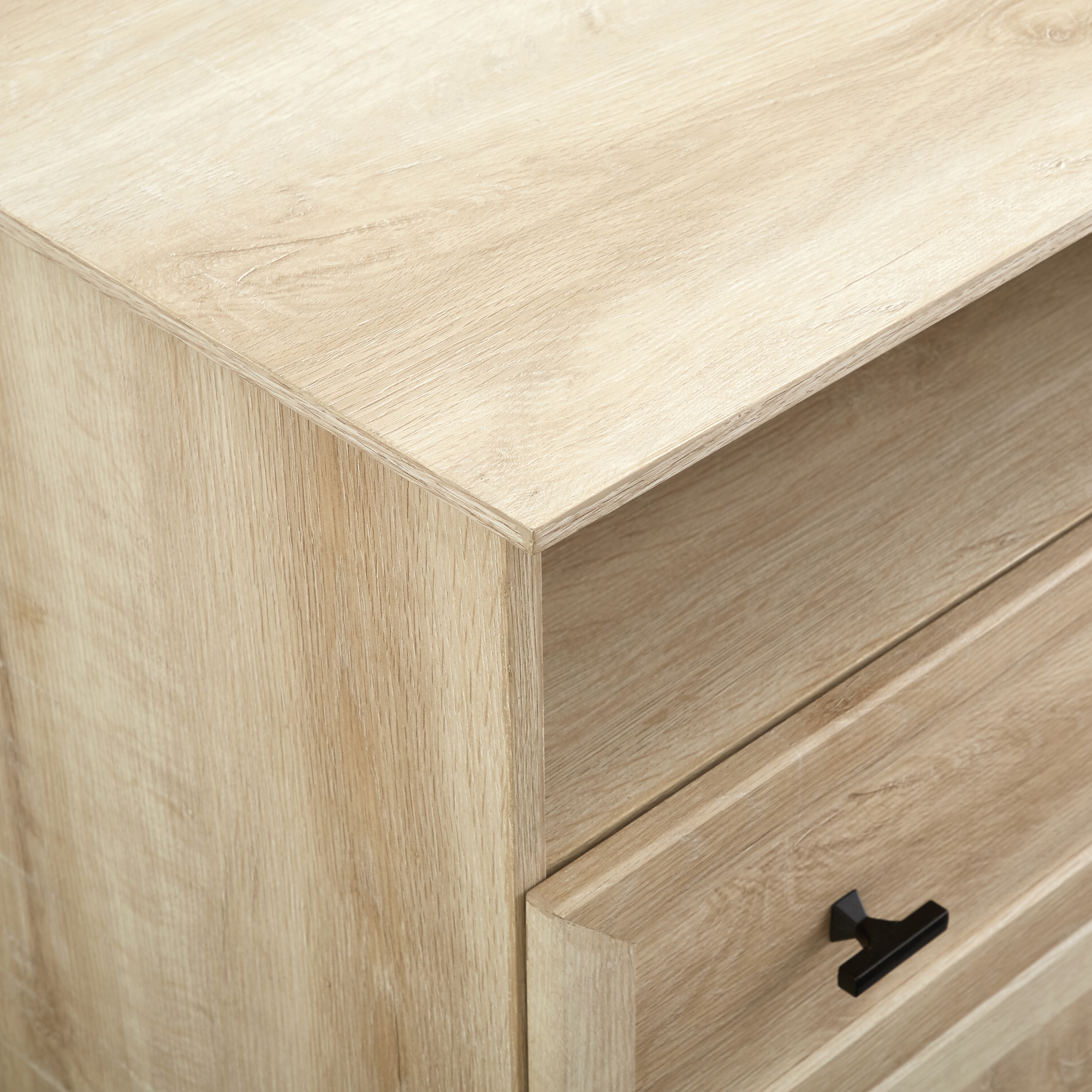 Classic 2 Drawer Nightstand - White Oak - Image 6