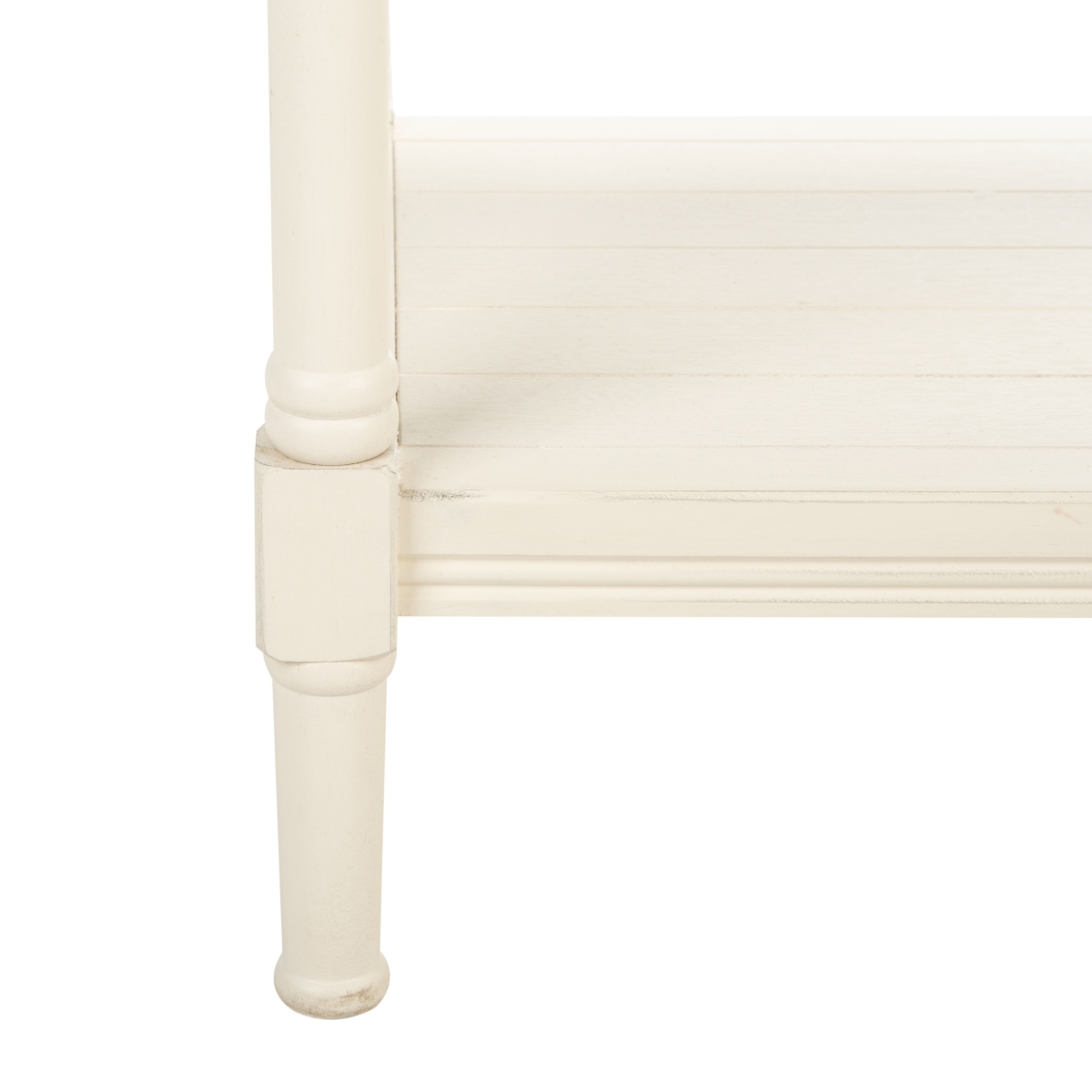 Rafiki 3 Shelf Console - Distressed White - Safavieh - Image 3