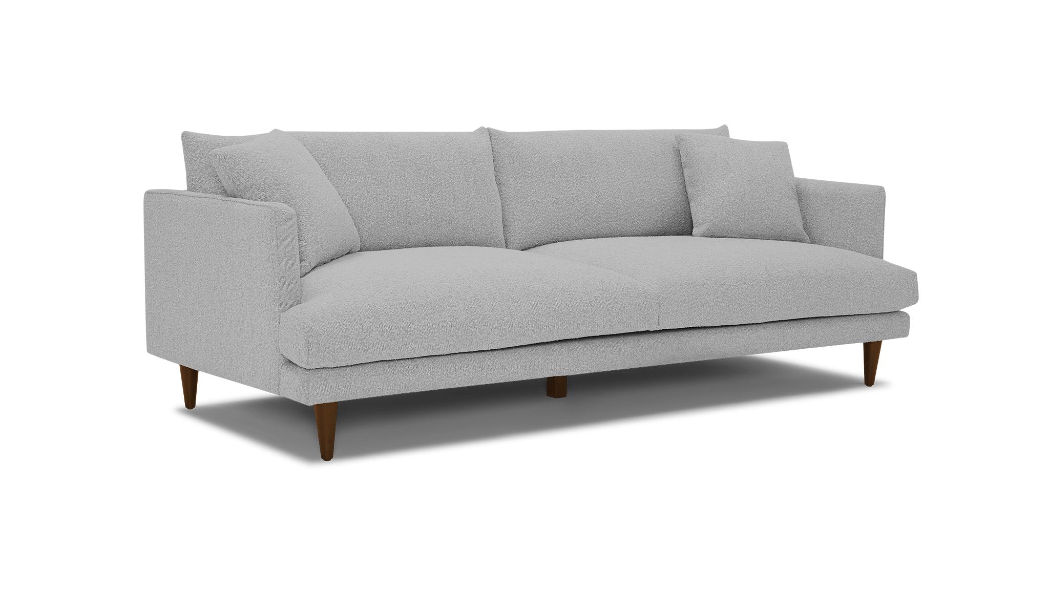 Gray Lewis Mid Century Modern Grand Sofa - Milo Dove - Mocha - Image 1
