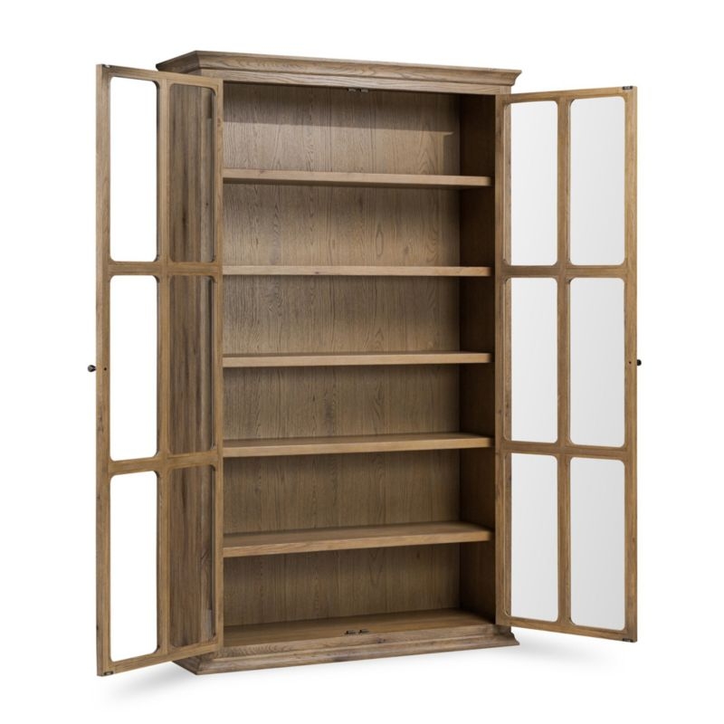 Amos 55" Weathered Oak Storage Cabinet - Image 3