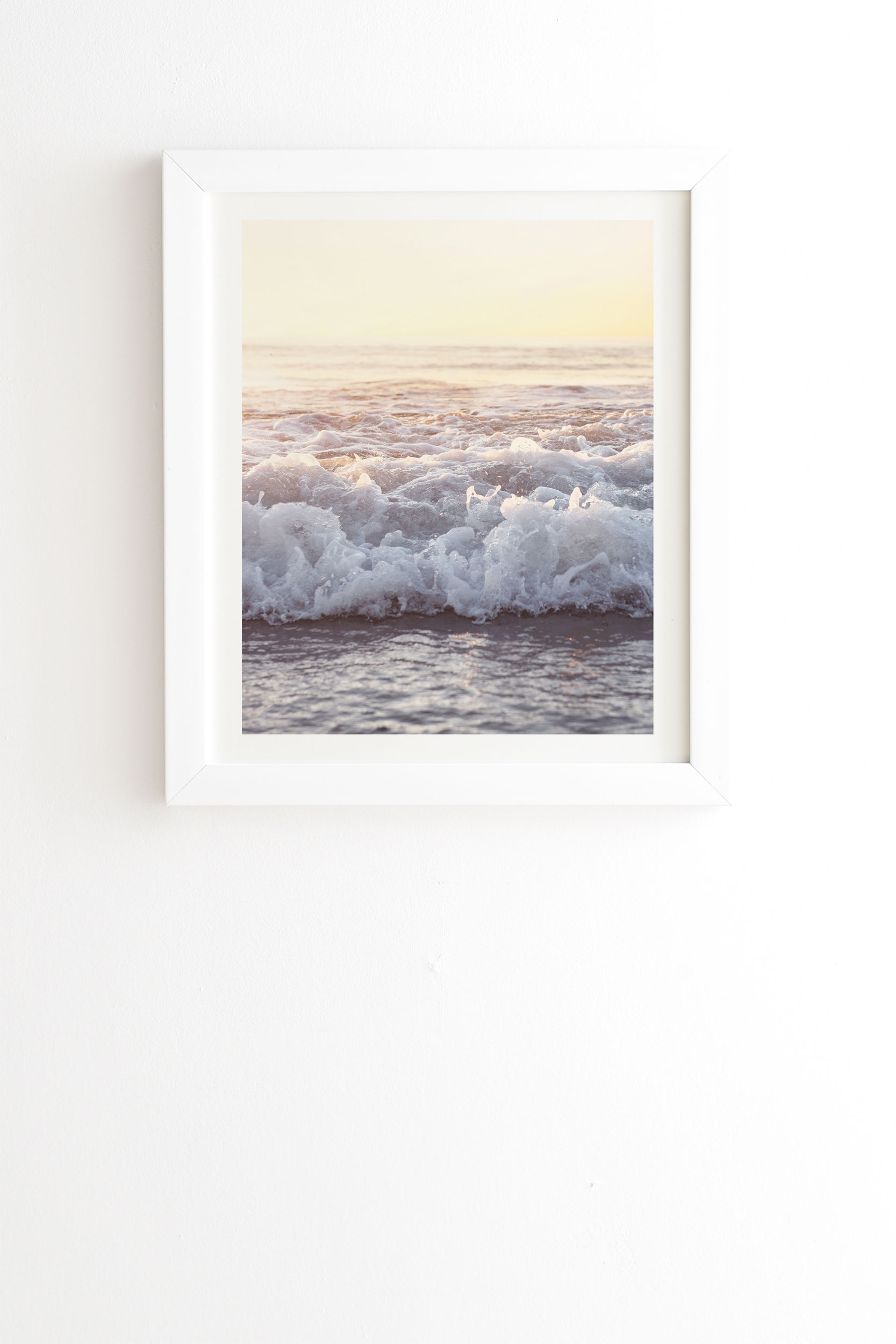 Beach Splash by Bree Madden - Framed Wall Art Basic White 8" x 9.5" - Image 0