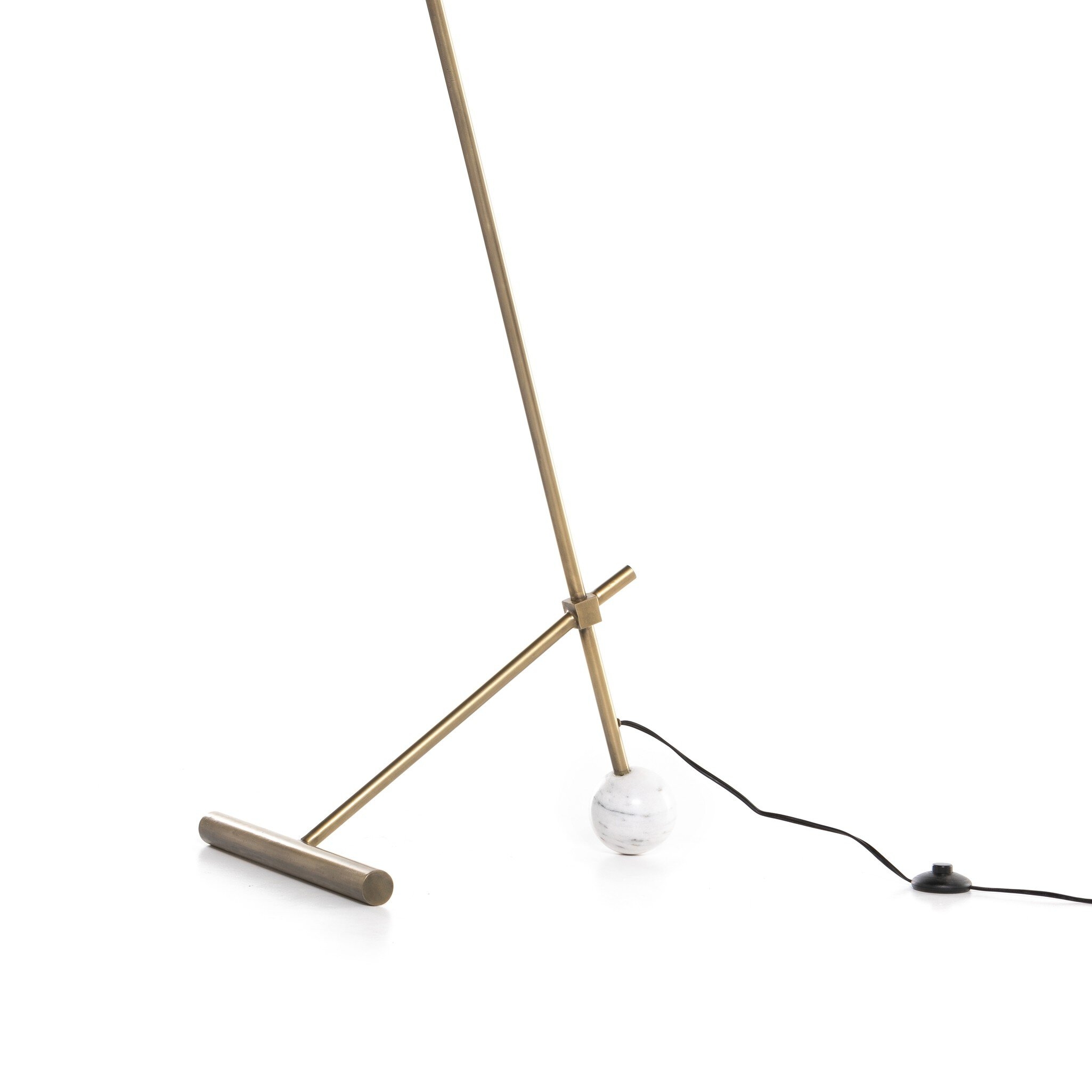 Becker Floor Lamp - Charcoal and White Marble - Image 7