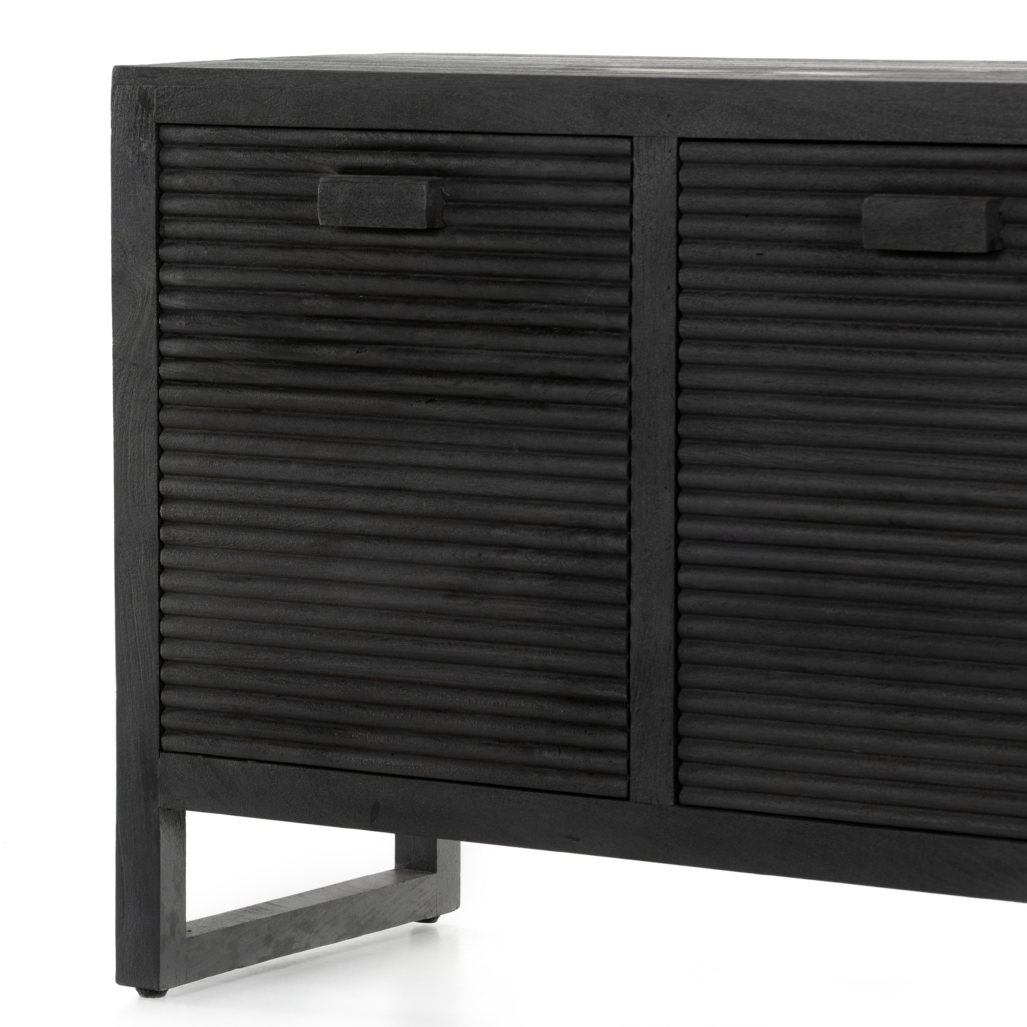 Lorne Media Console - Dark Totem Mango Solid - Image 11