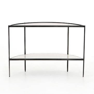 Smoked Glass Demilune Console - Image 2