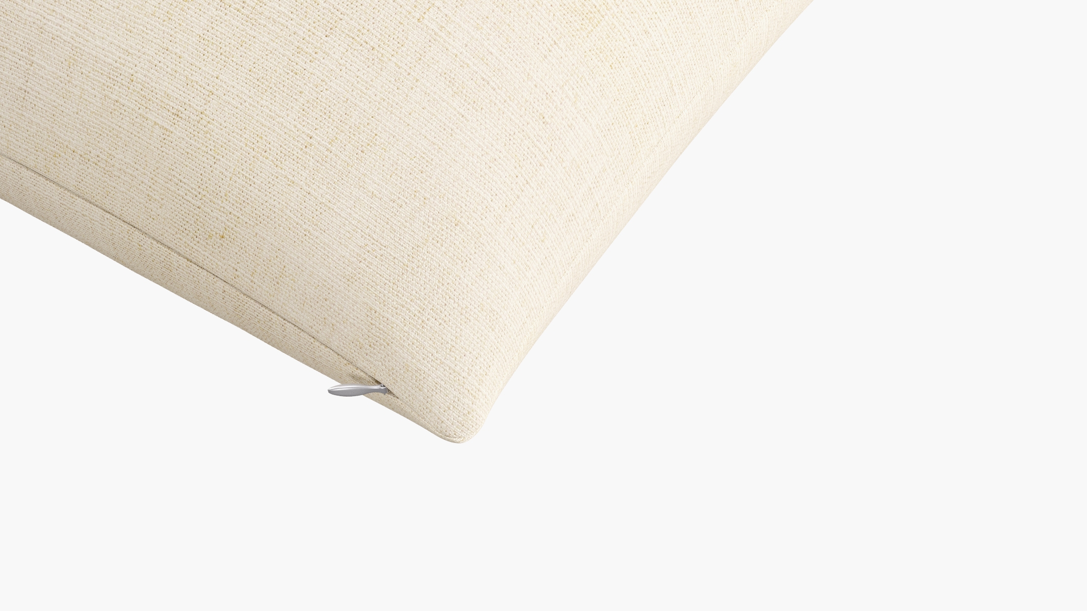 Throw Pillow 26", Talc Everyday Linen, 26" x 26" - Image 1