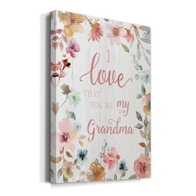 Love Grandma Premium Gallery Wrapped Canvas - Ready To Hang - Image 0