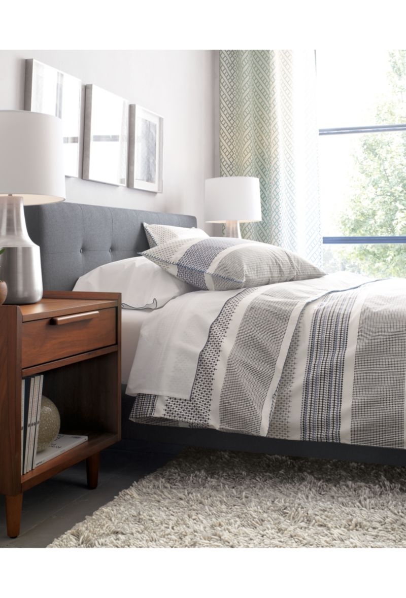Tate Queen Upholstered Bed 38" - Image 5