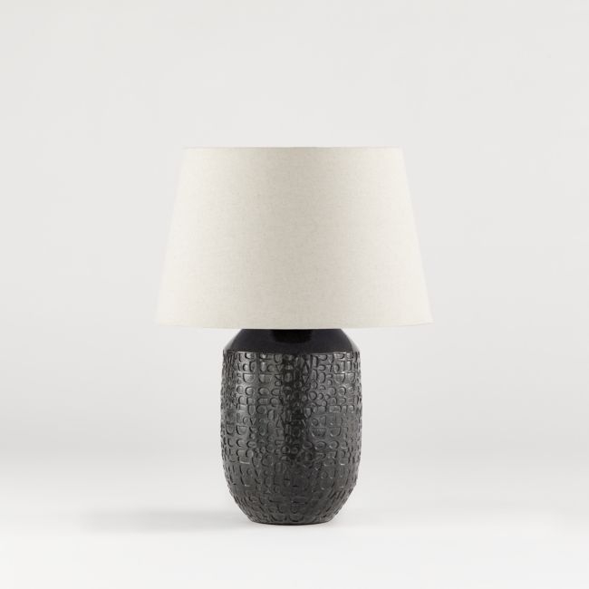 Matilde Table Lamp with White Taper Shade - Image 0