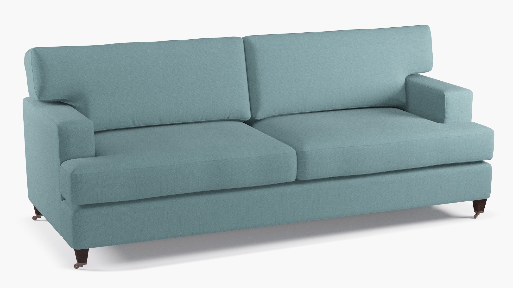 Classic Sofa, Seaglass Everyday Linen, Espresso - Image 1