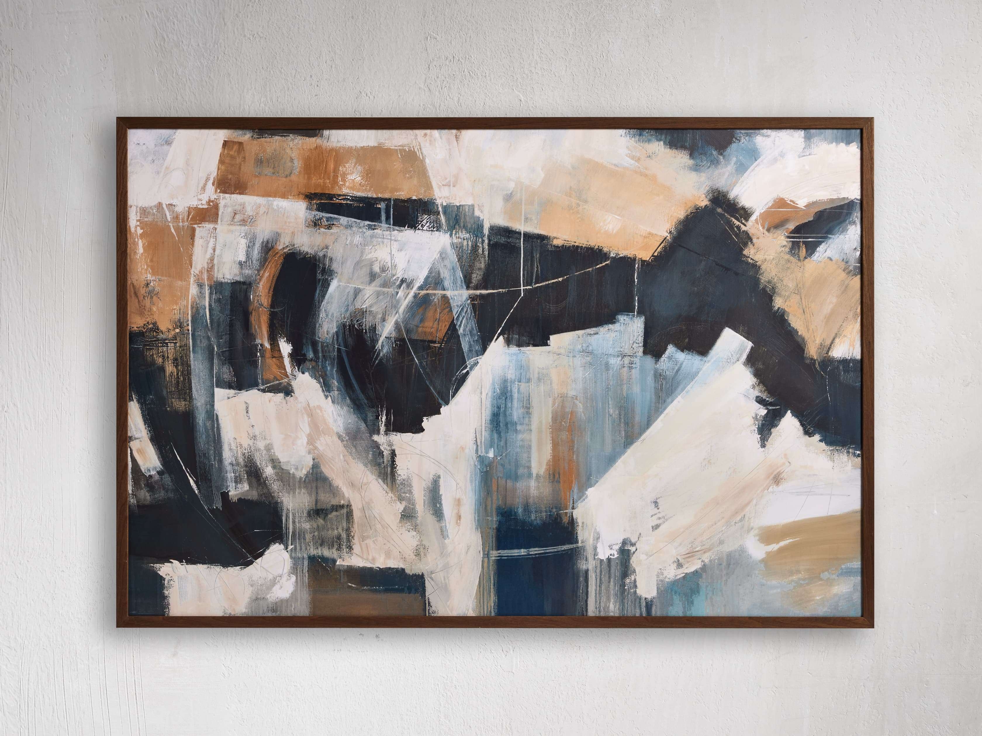 Impatient Framed Print in Wood 56" X 38" - Image 0