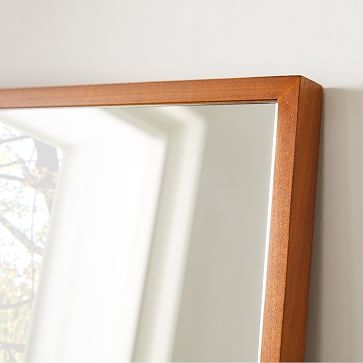 Bennet Thin Wood Frame Floor Mirror Acorn 30x72 Inches - Image 1