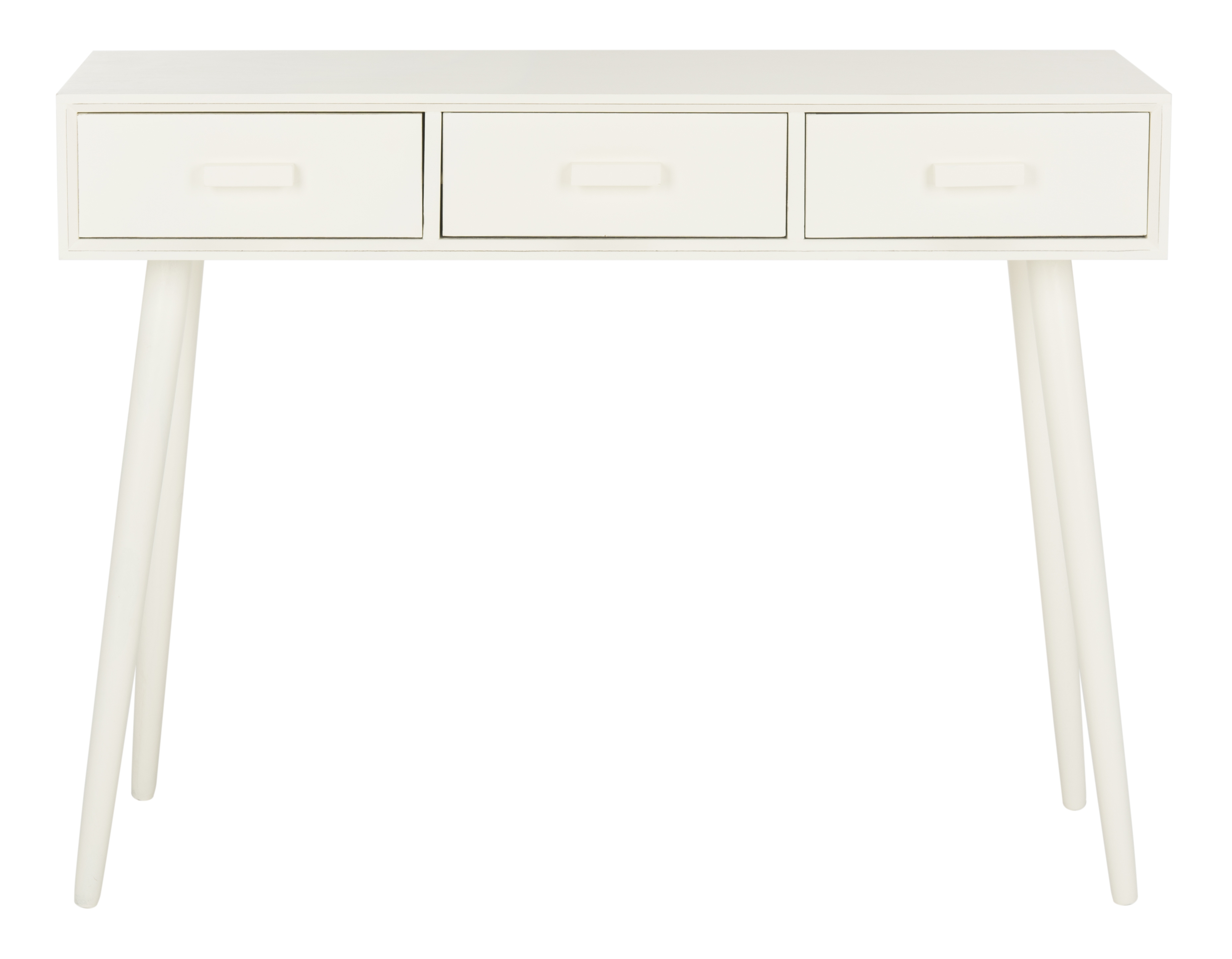 Albus 3 Drawer Console Table - Antique/White - Arlo Home - Image 0