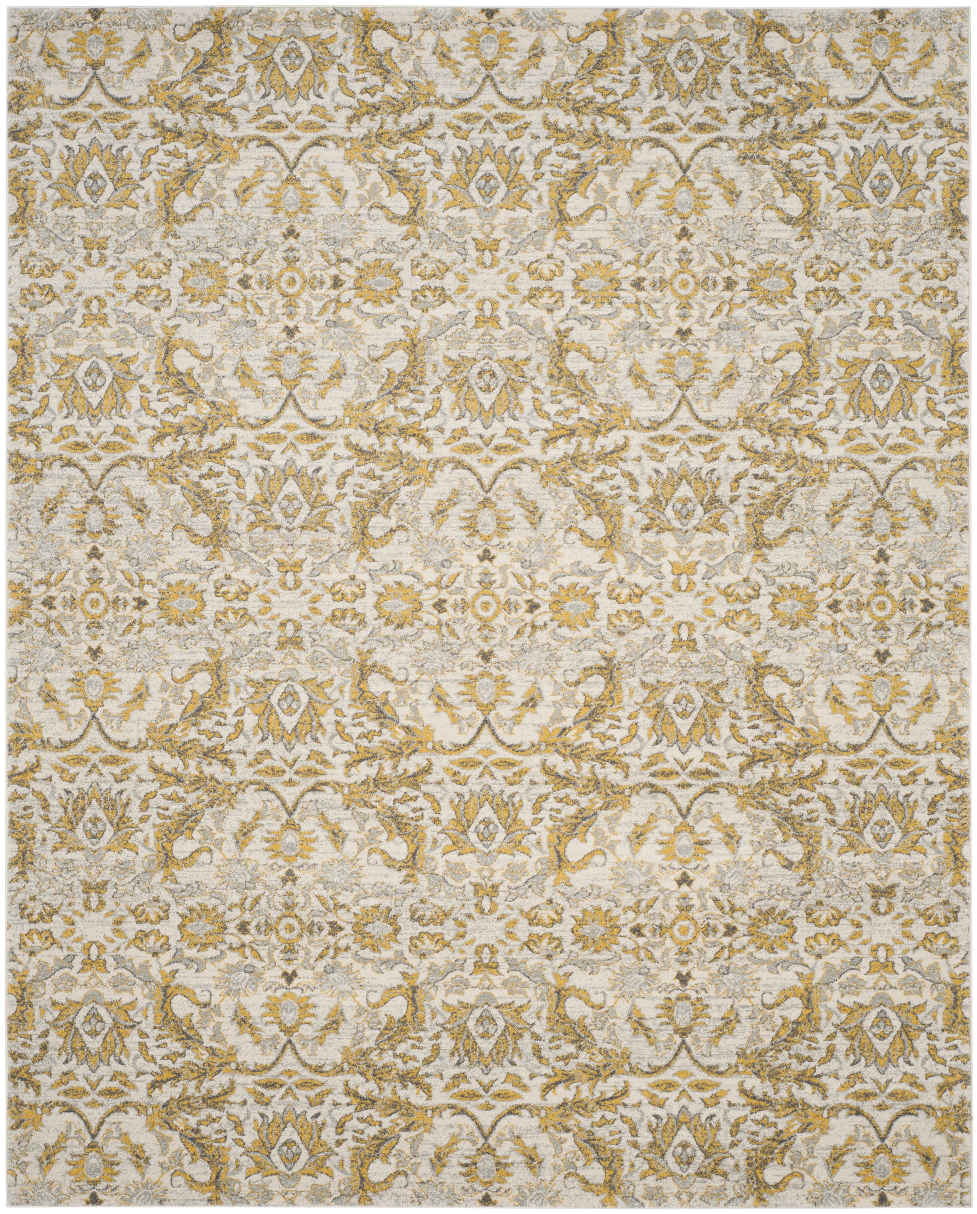 Arlo Home Woven Area Rug, EVK238S, Ivory/Gold,  11' X 15' - Image 0