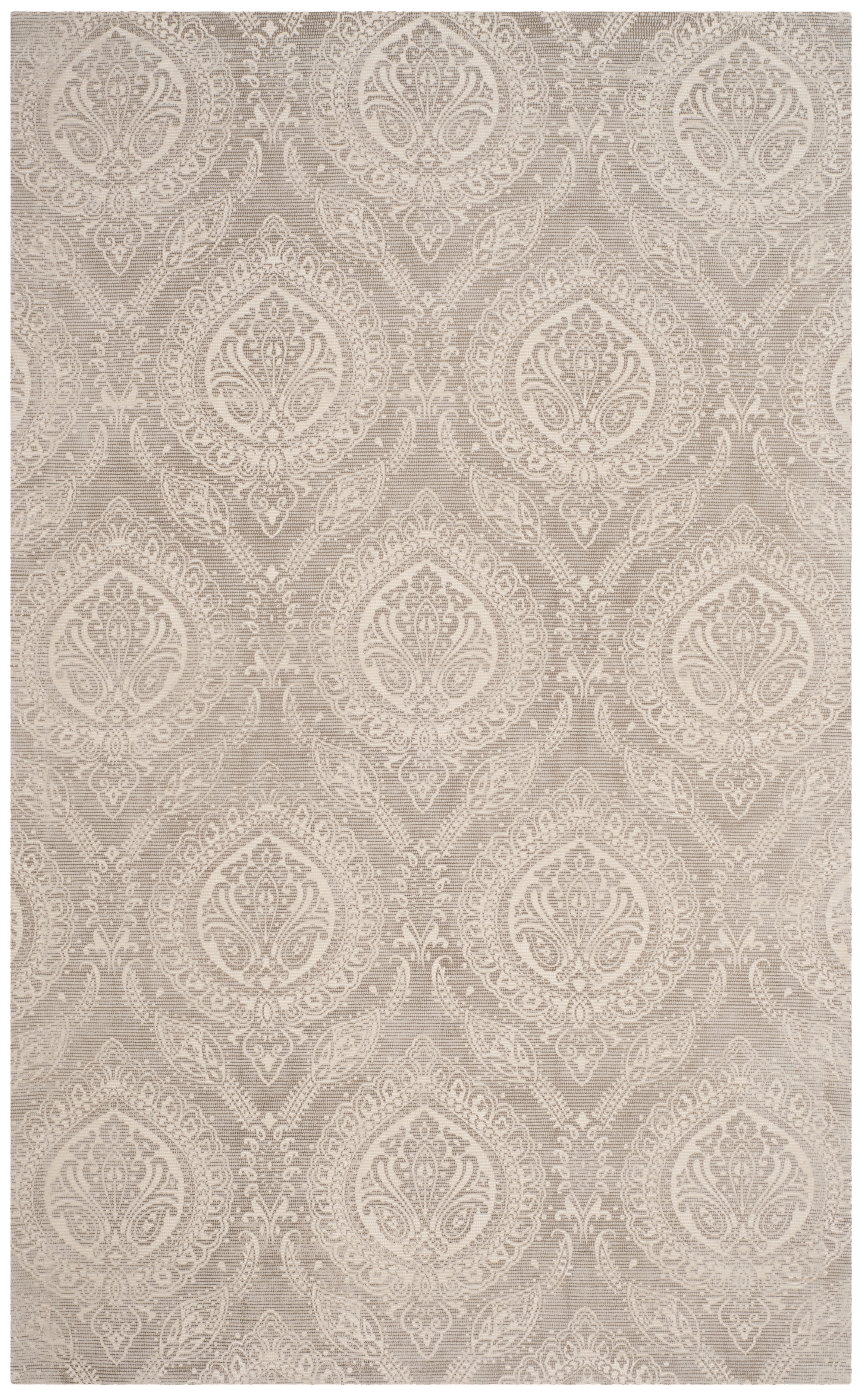 Arlo Home Hand Loomed Area Rug, MRB405E, Taupe/Ivory,  6' X 9' - Image 0