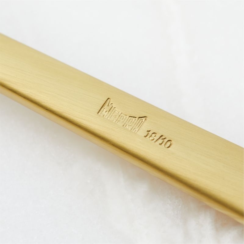 Galileo 5-Piece Brushed Gold Flatware Set - Image 2