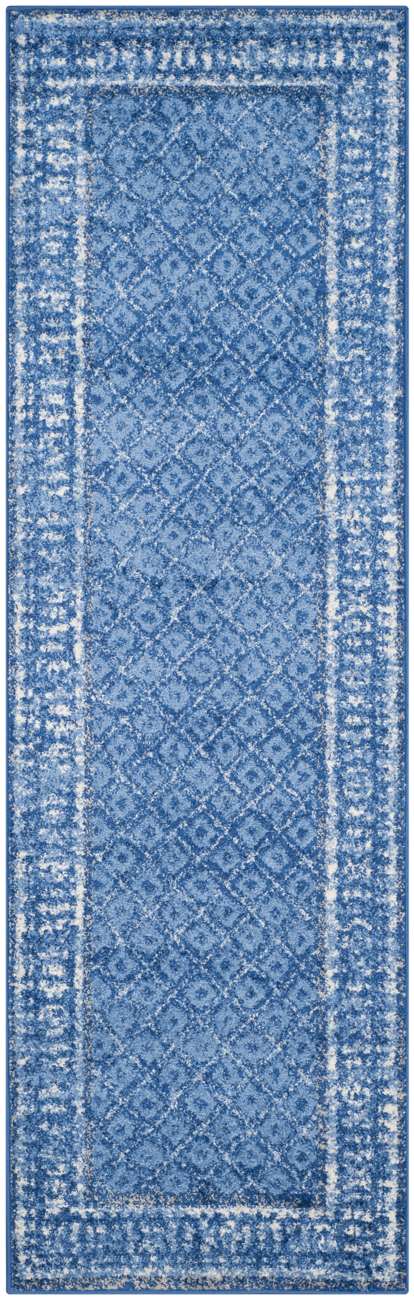 Arlo Home Woven Area Rug, ADR110F, Light Blue/Dark Blue,  2' 6" X 10' - Image 0