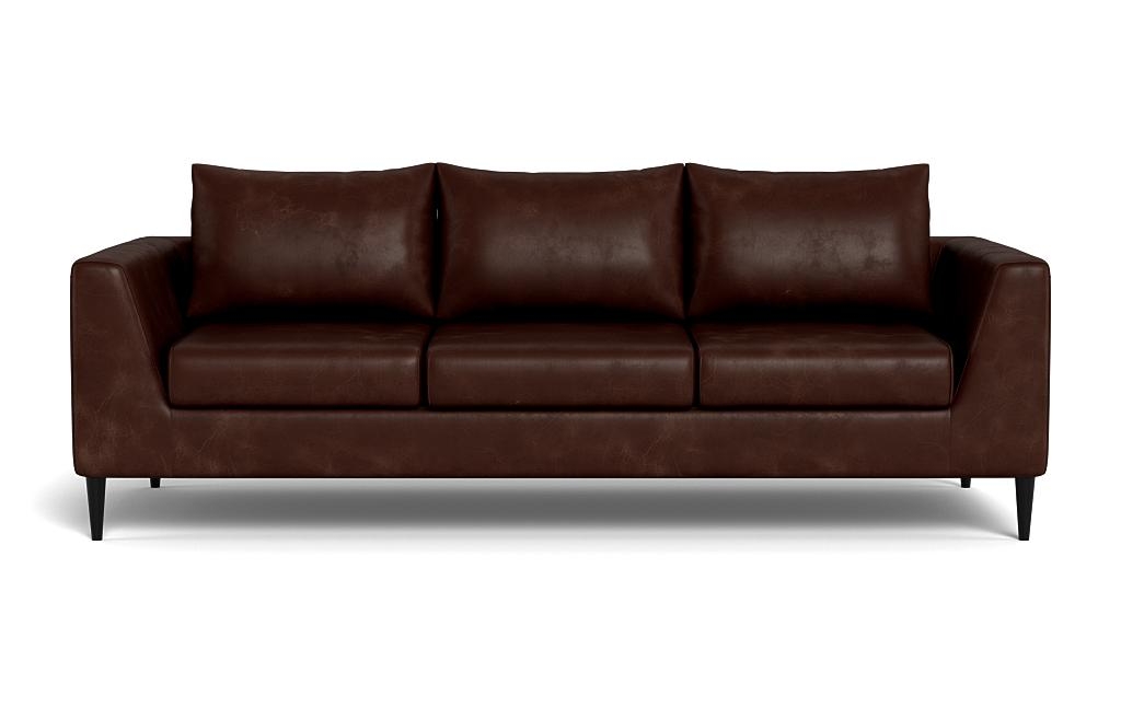 Asher Leather 3-Seat Sofa - Image 0