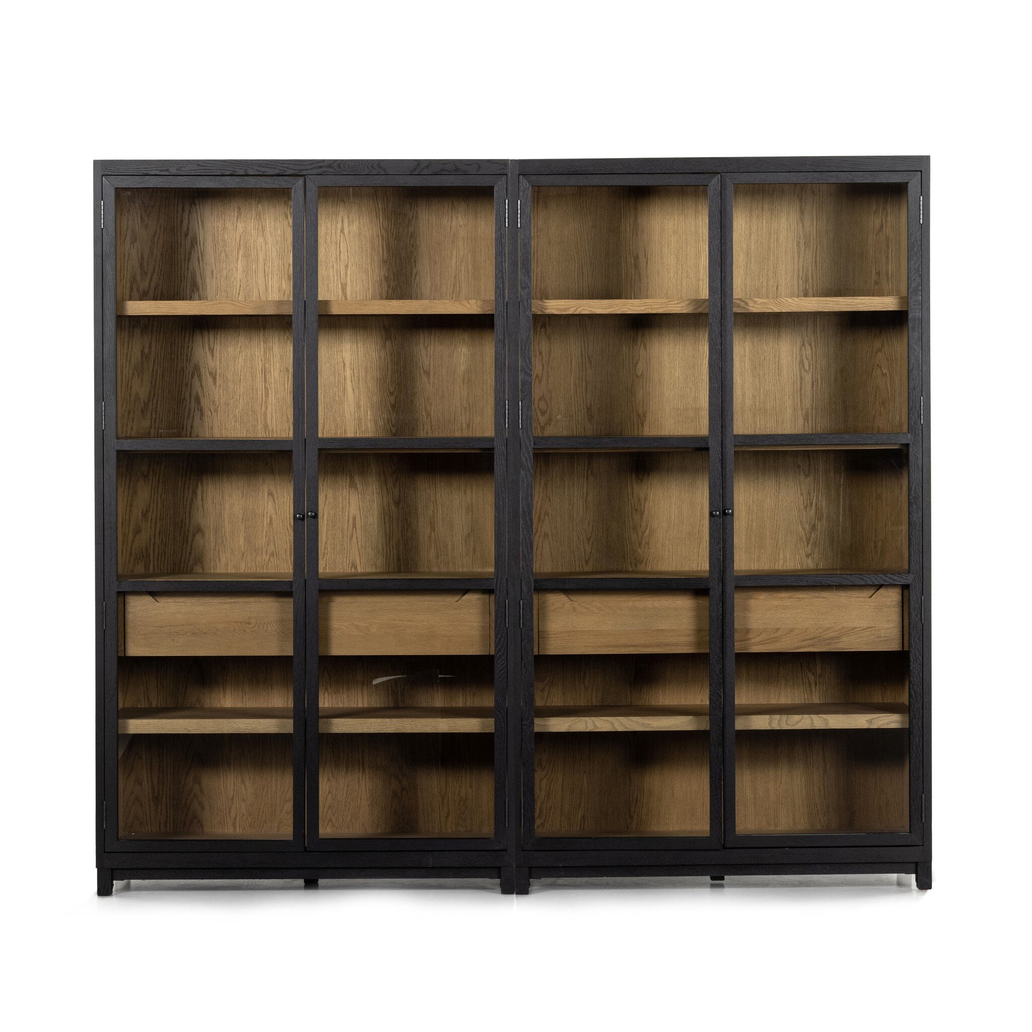 Millie Double Cabinet - Drifted Matte Black - Image 2