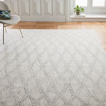 OPEN BOX: Hazy Lattice Rug, Ivory, 5'x8' - Image 3