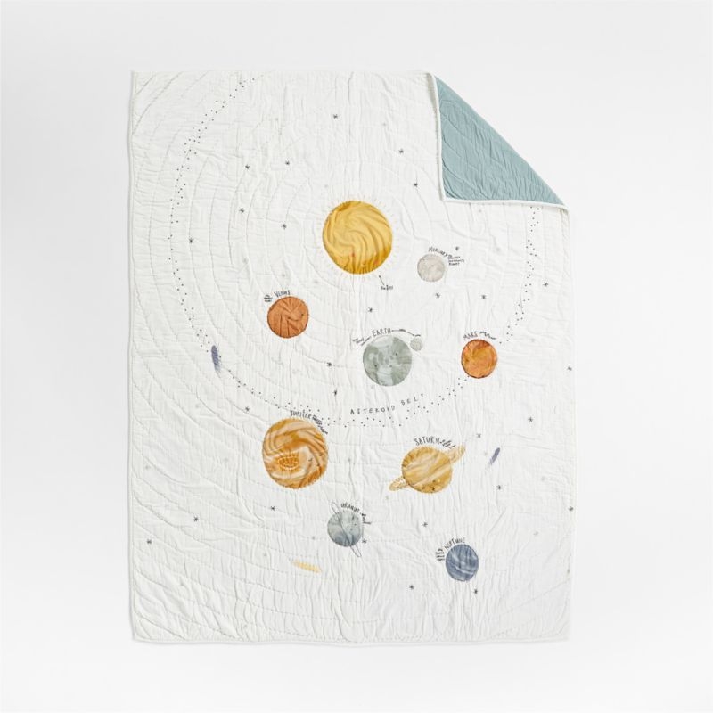 Outer Space Organic Cotton Kids Twin Quilt - Image 0