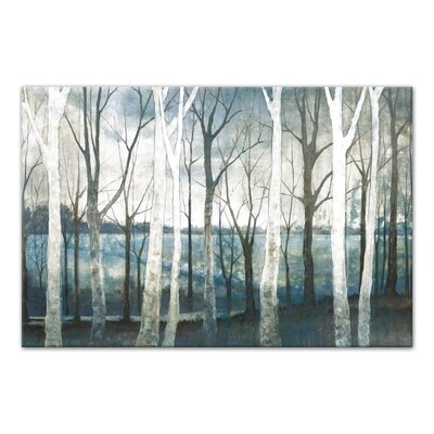 Tree Path Landscape - Unframed Painting Print on Canvas - Image 0