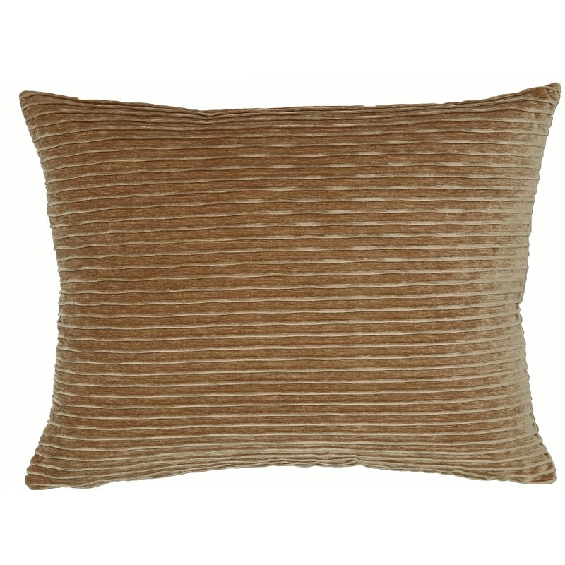 TOSS by Daniel Stuart Studio Bassel Feather Striped Lumbar Pillow Color: Honey, Size: 15" H x 20" W - Image 0