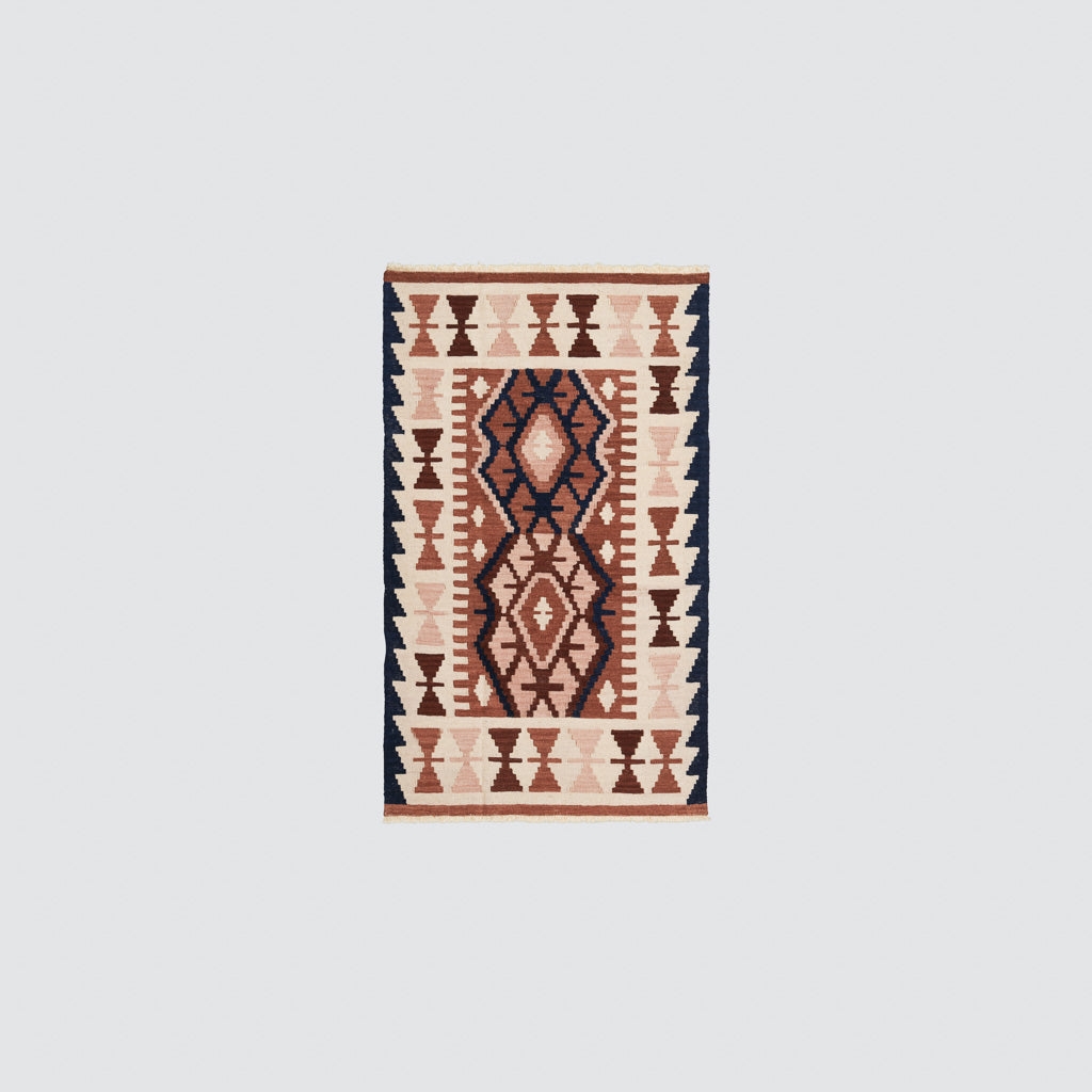 The Citizenry Harika Handwoven Kilim Accent Rug | 3' x 5' | Navy - Image 6