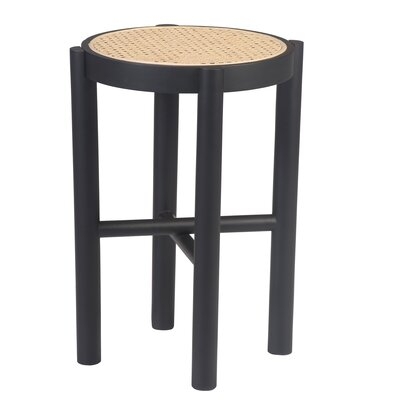 Calydon Solid Wood End Table, Black - Image 0