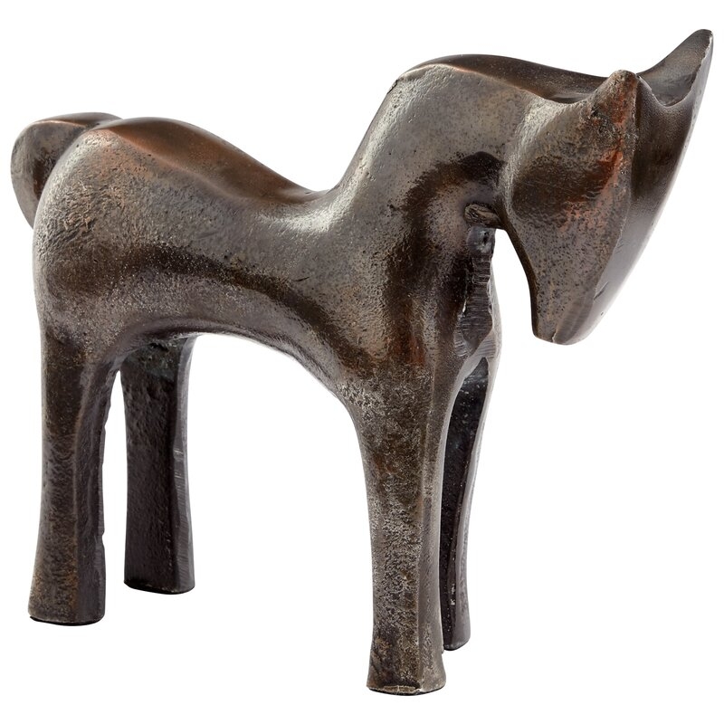 Cyan Design Foal Play Sculpture Size: 8" H x  9.75" W x 2.75" D - Image 0