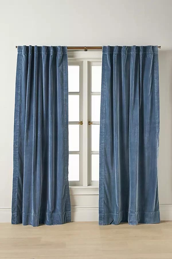 Trova Washed Velvet Curtain - Image 0