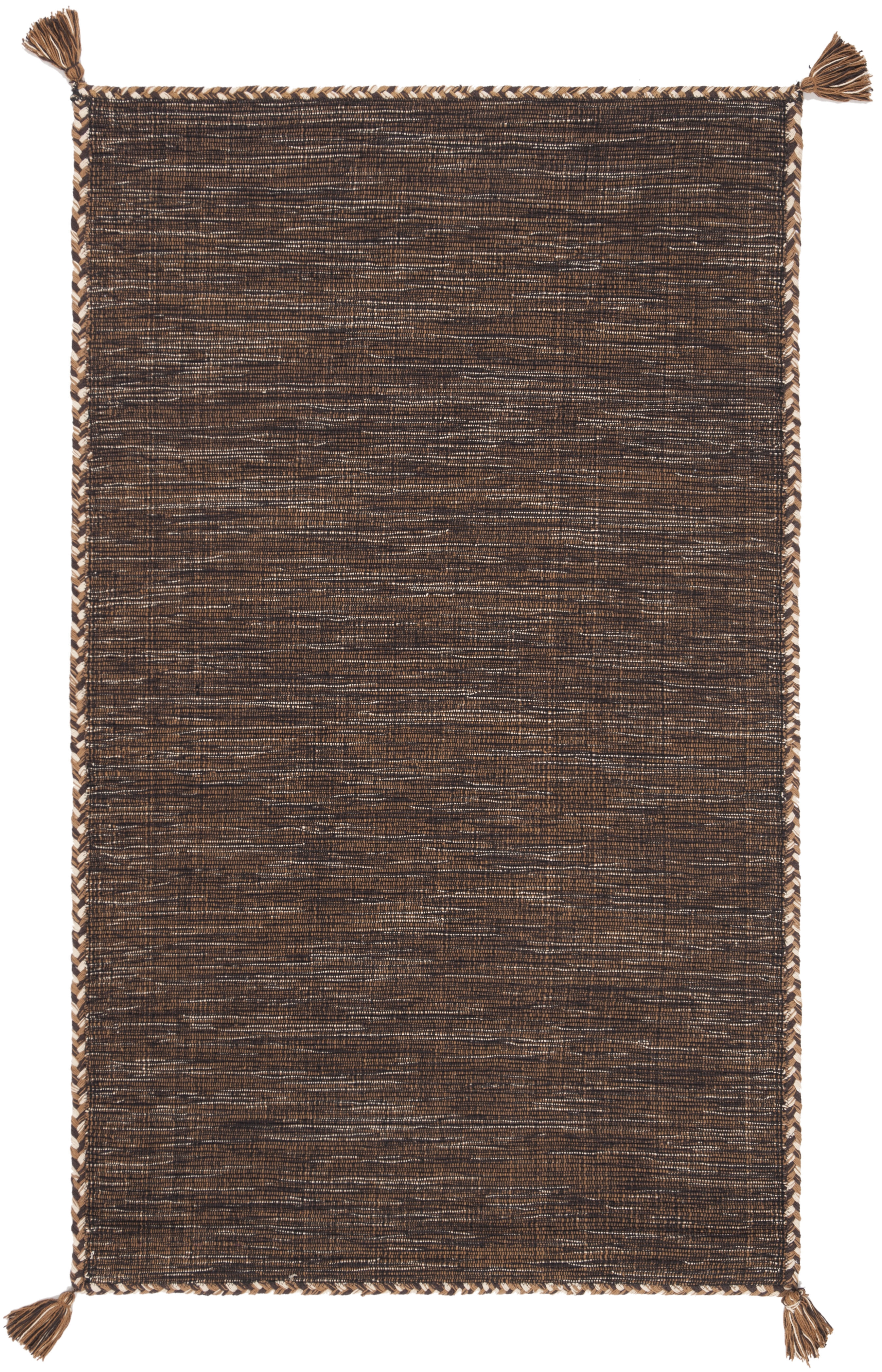 Arlo Home Hand Woven Area Rug, MTK150T, Brown/Black,  3' X 5' - Image 0