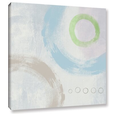 Soft Coastal Circles II Gallery Wrapped Floater-Framed Canvas - Image 0