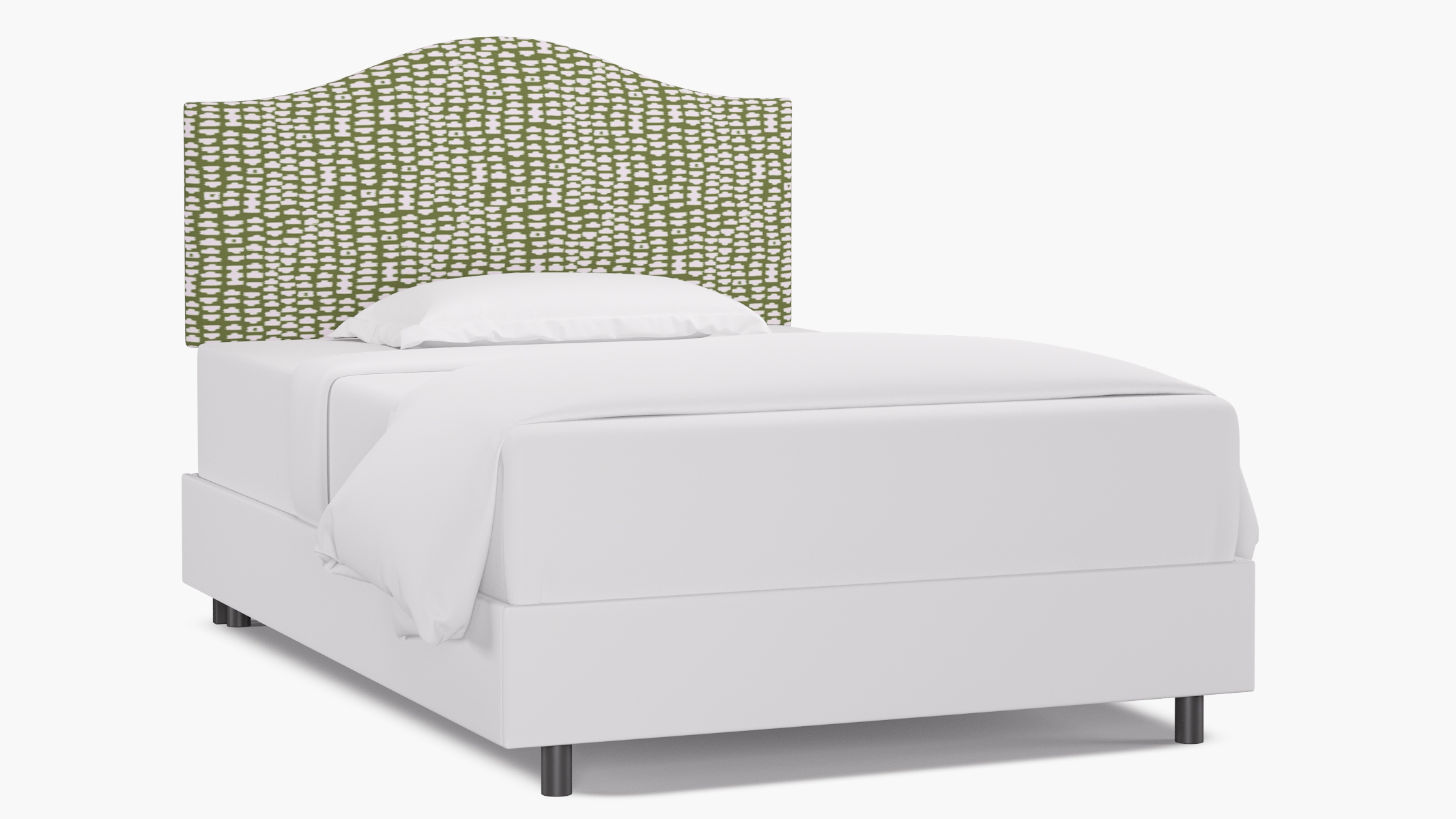 Camelback Headboard, Olive Odalisque, Full - Image 0