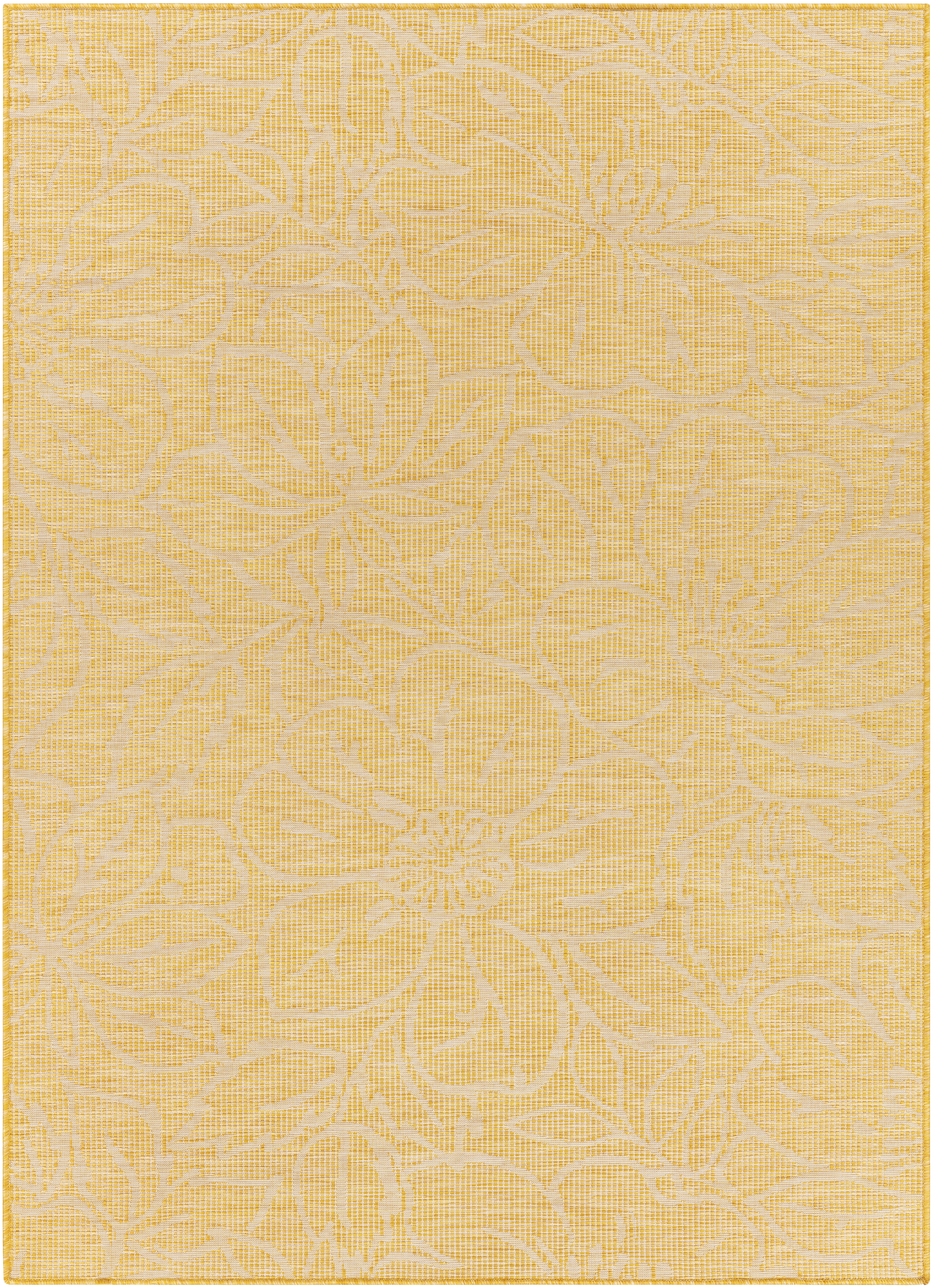 Pasadena Beige Outdoor 2'6" x 4' Machine Woven Rug - Image 0