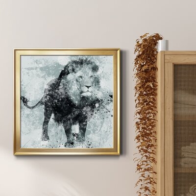 Lion-Premium Framed Canvas - Ready To Hang - Image 0