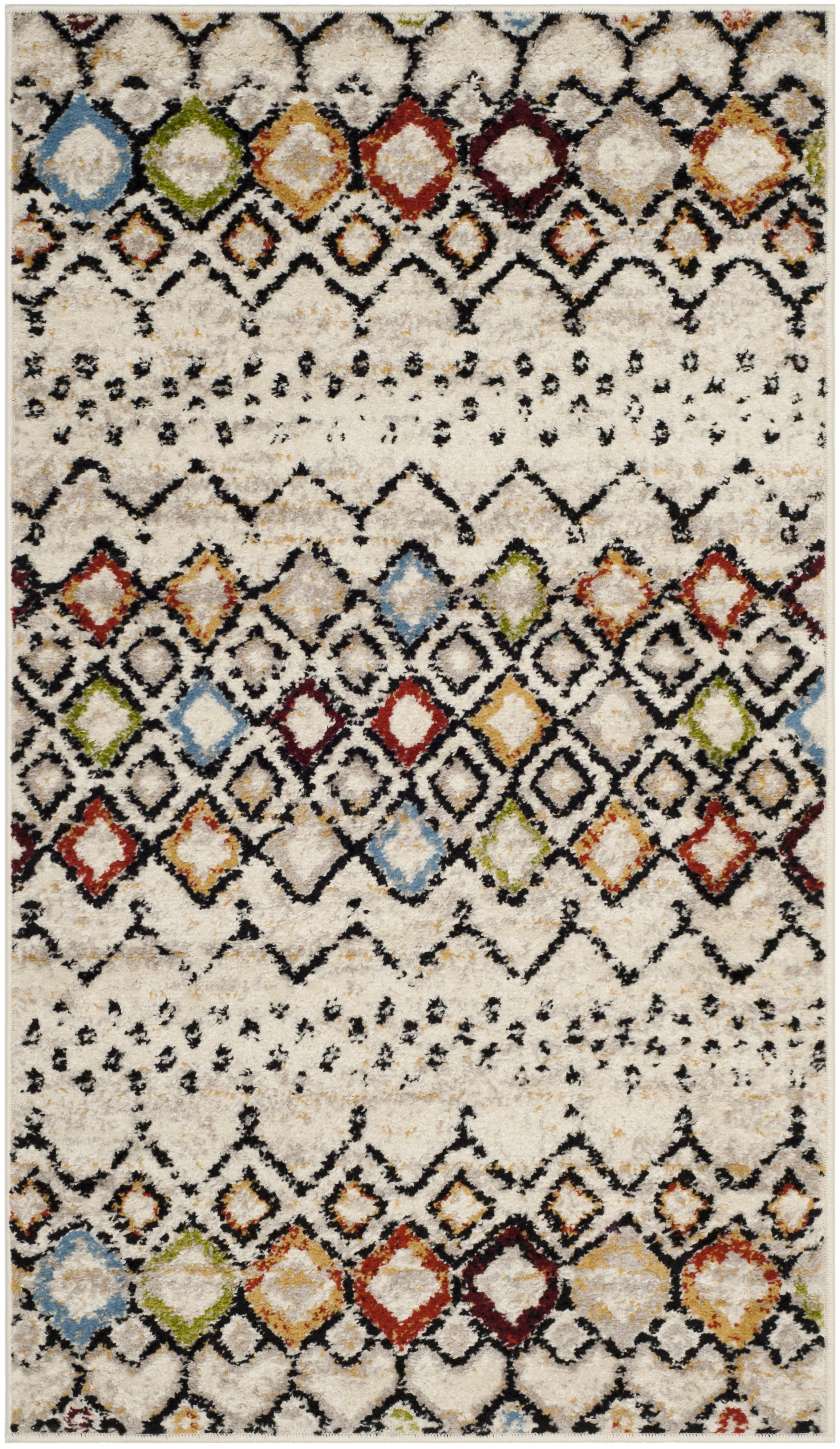 Arlo Home Woven Area Rug, AMS108K, Ivory/Multi,  3' X 5' - Image 0