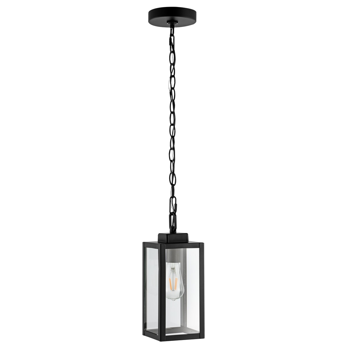 Clemens 5" Outdoor Pendant - Black - Safavieh - Image 0