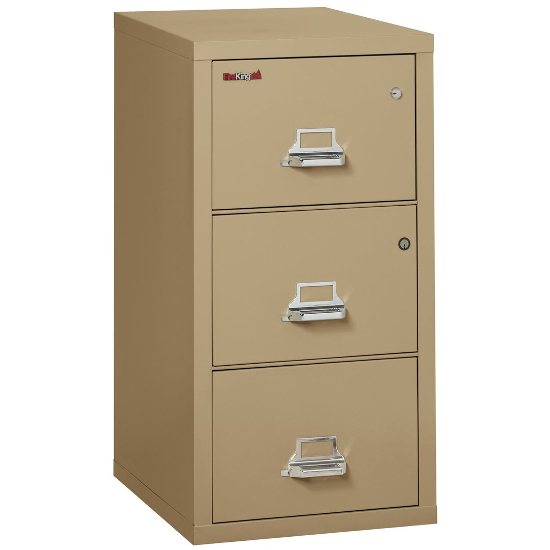 FireKing Legal Safe-in-a-File Fireproof 3-Drawer Vertical File Cabinet - Image 0